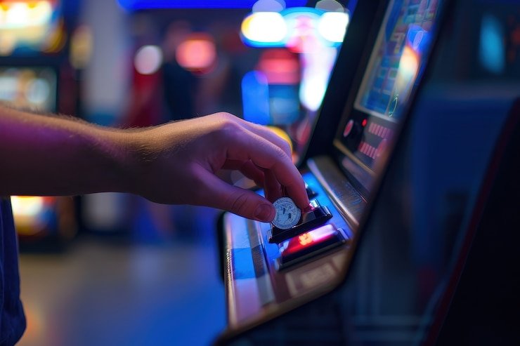 Antarmuka aplikasi klik 4d menampilkan menu permainan roulette dan blackjack langsung